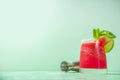 Cold watermelon margaritas Royalty Free Stock Photo