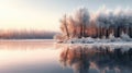 cold weather frozen sun frozen Royalty Free Stock Photo