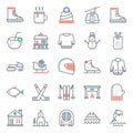 Adventure And Hiking flat Icons Pack