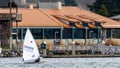 Sailing In Winter On Budd Inlet, Puget Sound, Olympia Washington Royalty Free Stock Photo