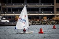 Sailing In Winter On Budd Inlet, Puget Sound, Olympia Washington Royalty Free Stock Photo