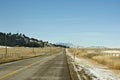 Cold winter highway Royalty Free Stock Photo