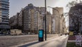 Cold winter street, Buenos Aires