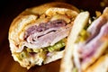 coldcuts deli sandwich Royalty Free Stock Photo