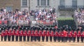 Coldstream Guards at the Trooping the Colour, military ceremony at Horse Guards Parade, London, UK.