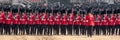 Coldstream Guards at the Trooping the Colour, military ceremony at Horse Guards Parade, London, UK. Royalty Free Stock Photo