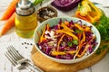 Cole Slaw. Cabbage salad in a bowl. Royalty Free Stock Photo