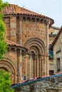 Colegiata Santillana del Mar Cantabria - Spain. Romanesque art of the twelfth century. Santiago`s road