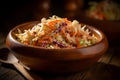 Coleslaw bowl kitchen. Generate Ai