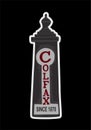 Colfax Washington with black background Royalty Free Stock Photo
