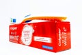 Colgate Max White Toothpaste produced by Colgate-Palmolive Royalty Free Stock Photo