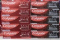Colgate Optic White toothpaste. Colgate has been making oral hygiene products since 1873