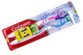 The Colgate oral brush on white