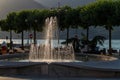 Colico fountain italy Royalty Free Stock Photo