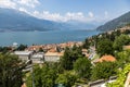 Colico village overview of Lake Como in Italy