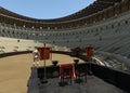 Coliseum amphitheater in Rome reconstruction 3d illustration