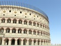 Coliseum amphitheater in Rome reconstruction 3d illustration Royalty Free Stock Photo