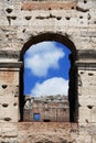 Coliseum arch detail in Rome