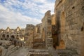Coliseum of El Jem Tunisia. Ancient amphitheatre Royalty Free Stock Photo