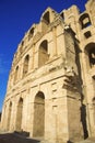 Coliseum of El Jem Tunisia. Ancient amphitheatre Royalty Free Stock Photo