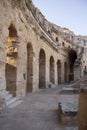 Coliseum of El Jem Tunisia. Ancient amphitheatre Royalty Free Stock Photo