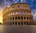 Coliseum Amphitheatrum Flavium or Colosseo, Rome, Italy Royalty Free Stock Photo