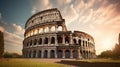 Coliseum or Flavian Amphitheatre at Rome, Italy