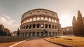 Coliseum or Flavian Amphitheatre at Rome, Italy