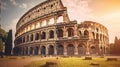 Coliseum or Flavian Amphitheatre at Rome, Italy