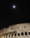 Coliseum at night Royalty Free Stock Photo