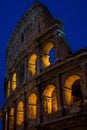 The Coliseum at night