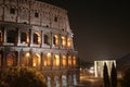 Coliseum Night (Colosseo - Rome - Italy) Royalty Free Stock Photo