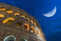 Coliseum at night Royalty Free Stock Photo