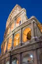 Coliseum in Rome city closeup Royalty Free Stock Photo