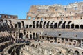 Coliseum. Rome. Italy. Interior view of the Colosseum. Arena. Seats for spectators form seven ring levels Royalty Free Stock Photo