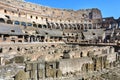 Coliseum. Rome. Italy. Interior view of the Colosseum. Arena. Seats for spectators form seven ring levels Royalty Free Stock Photo