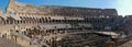 The inside of the Coliseum in Rome, Italy - panorama Royalty Free Stock Photo
