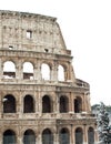 Coliseum with snow, Rome.