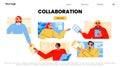 Collaboration, business partnership, teamwork