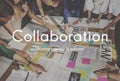 Collaboration Colleagues Cooperation Teamwork Concept Royalty Free Stock Photo