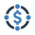 Collaboration, finance, revenue icon. Simple editable vector illustration