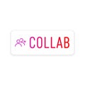 Collaboration social media sticker