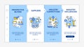 Collaborative creation participants onboarding vector template