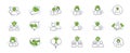 Collaborative Icons Collection - Group, Restroom, Team, Female Recruitment, User Deletion, Person Symbols