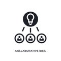 collaborative idea isolated icon. simple element illustration from general-1 concept icons. collaborative idea editable logo sign