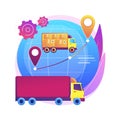 Collaborative logistics abstract concept vector illustration.