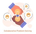 Collaborative problem solving. Character with conflict resolution skill