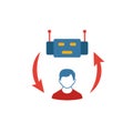 Collaborative Robotics icon. Colored simple elements from industry 4.0 collection