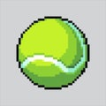 Pixel art Tennis Ball Illustration vector for game design Royalty Free Stock Photo