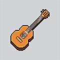 Pixel art Guitar Illustration vector for game design Royalty Free Stock Photo